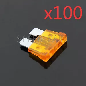 100 PCS 5A Car Trucks Boats SUV Auto HID Light Big Standard Blade Fuse - Bild 1 von 2