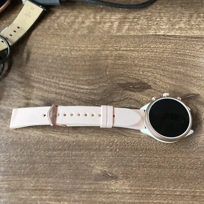 (FOR PARTS OR REPAIR) Fossil Sport 41mm Silicone Smartwatch - Pink - Image 1 of 4