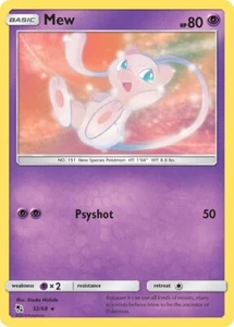 Pokémon TCG Mew Hidden Fates 32/68 Regular Rare NM/M - Picture 1 of 1