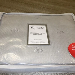NUEVO EN PAQUETE $500 CAPECCHI Napoleón Abeja Reina CUBIERTA Diamante Piquet Gris Italia - Imagen 1 de 4
