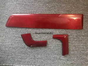 Real Red Carbon Fiber Center Console Panel Cover for Porsche Panamera 971 17-20 - Picture 1 of 7