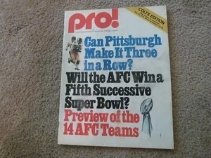 HTF AUGUST 20 1976 NFL Baltimore COLTS PRO! COLTS EDITION - Picture 1 of 10