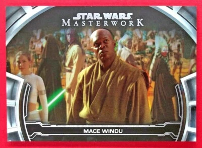 2019 Star Wars Masterwork Mace Windu 104/299 Defining Moments Rainbow #DM17 - Image 1 of 2