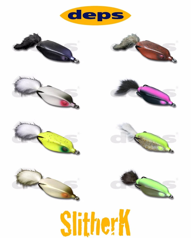 Deps Slither K Hollow Body Topwater Frog Lure - Select Color(s)