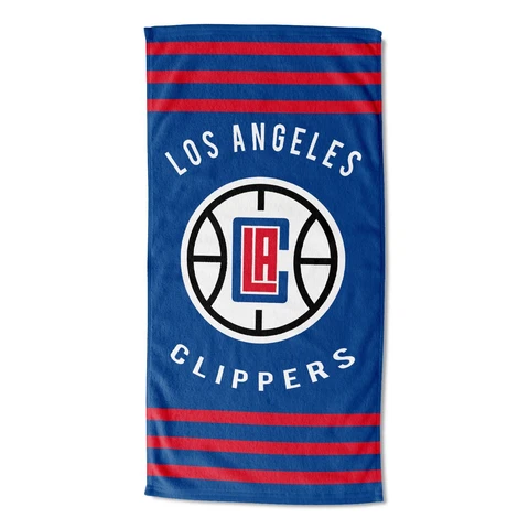 Los Angeles Clippers Beach Towel (Stripes) OFFICIAL NBA Cover