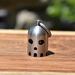 Llavero de acero inoxidable Paracord colgante cuchillo cordón cuentas campana carillón de viento EDC - Imagen 1 de 14