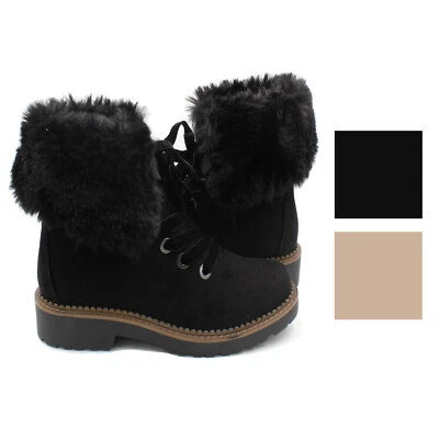 Botín al tobillo Union Bay para mujer Charlotte gamuza piel sintética con cordones Foto 1 de 4