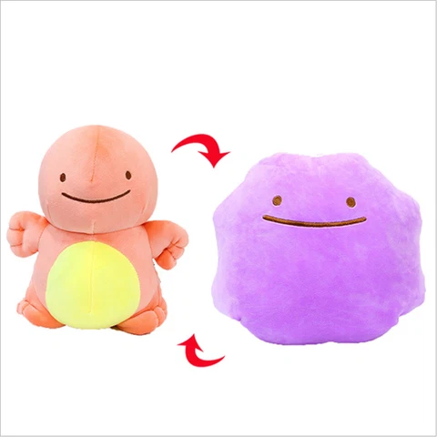 Reversible Pokemon Ditto And Charmander Plush Stuffed Animal 8" Toy New Cover