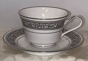 Vintage Noritake Prelude Ivory Dinnerware - Footed Cup & Saucer Set - Picture 1 of 6