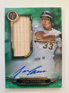 2019 Topps Triple Threads bat auto JOSE CANSECO #ed 10/50! Oakland Athletics - Picture 1 of 2