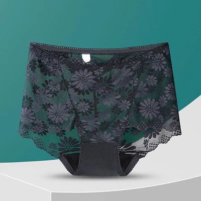 3 X женщин высокая талия Knickers трусы леди кружева бесшовный нижнее белье трусики M-4XL - Изображение 1 из 4