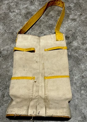 复古帆布采矿袋带木底 — 第 1/4 张图片