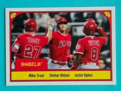 2018 Throwback Thursday #145 Online Exclusive Mike Trout Shohei Ohtani Rookie RC - Imagem 1 de 2