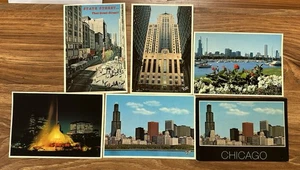 Vintage Lot of Chicago, IL Postcards Different Landmarks Unposted Lot of 6 - Bild 1 von 7