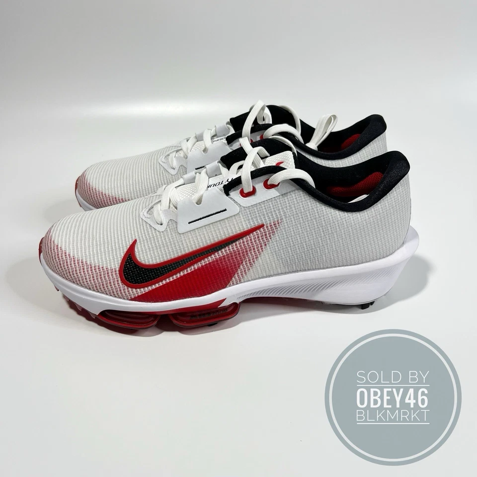 Zapatos de golf Nike Air Zoom Infinity Tour 2 “blanco uni rojo” FD0218-101 10,5W Foto 1 de 4