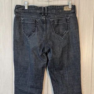Jeans Levi's vita alta lavaggio scuro gamba dritta TG 8 - Foto 1 di 8
