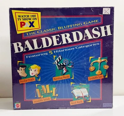 Balderdash The Classic Bluffing Board Game Mattel 2003 Brand New Factory Sealed - Image 1 of 3