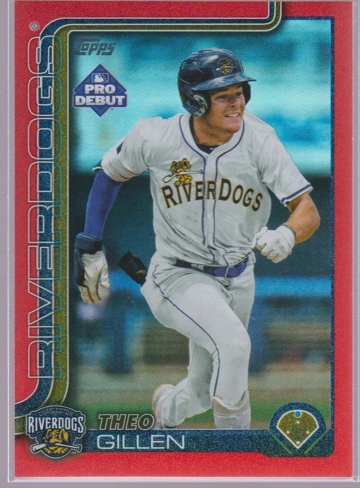2025 Topps Pro Debut Red Foil Theo Gillen 7/10 - Image 1 of 1