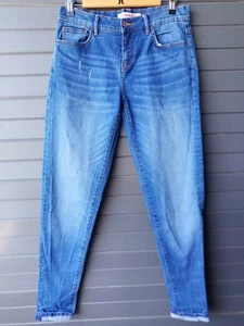 Country Road Women's Size 8 Distressed Cuffed Blue Denim Jeans - Bild 1 von 3