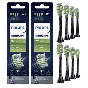 Philips W3 Sonicare Optimal 4x/8x testine bianco/nero spazzolino sonico - Foto 1 di 29
