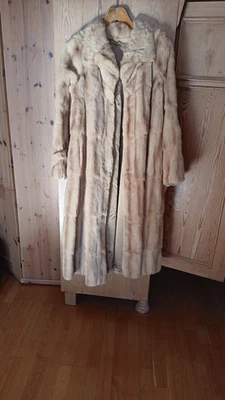 Wunderschöner Feh Pelzmantel echt Pelz Damen Fell Natur goldbraun, neuwertig! - Bild 1 von 2