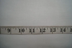 1/2  Yard Solid White Cotton Linen Blend  Fabric 25" X 44" - Picture 1 of 1