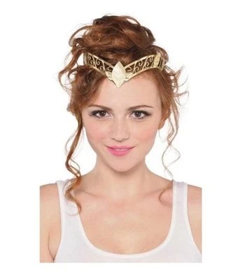 Disfraz Estilo Renacimiento Medieval Tiara Hoja de Metal Diosa Corona Griega Romana Foto 1 de 4