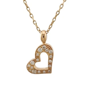 Piaget Collier K18 Roségold Diamant Herz gebraucht - Bild 1 von 8
