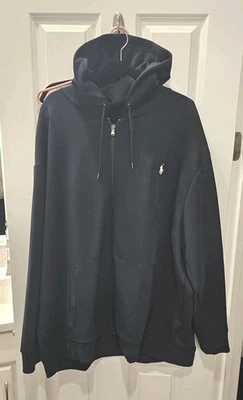Polo Ralph Lauren Big & Tall Double Knit Full Zip Hoodie Navy Blue Size 4XL 4XB - Image 1 of 4