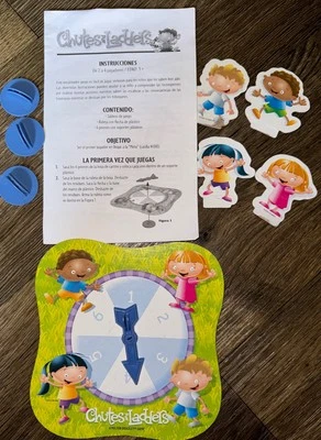 Chutes &  Ladders Game Replacement Parts Pieces Spinner Spanish Instructions 05’ - Image 1 of 4