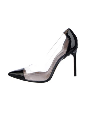 Zapatos de salón MANOLO BLAHNIK charol negro BB PVC talla 7,5 IT 37,5 buen estado usados Foto 1 de 4