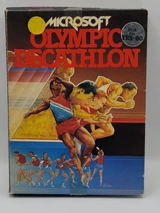 Rare 1980 Olympic Decathlon Microsoft Start-up, PC Computer Game TRS-80 1st Ed. - Picture 1 of 16