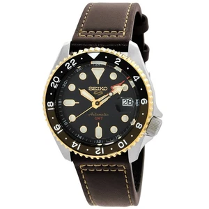 Seiko 5 Sports SKX GMT Automatik schwarzes Zifferblatt Herrenuhr SSK036 - Bild 1 von 7