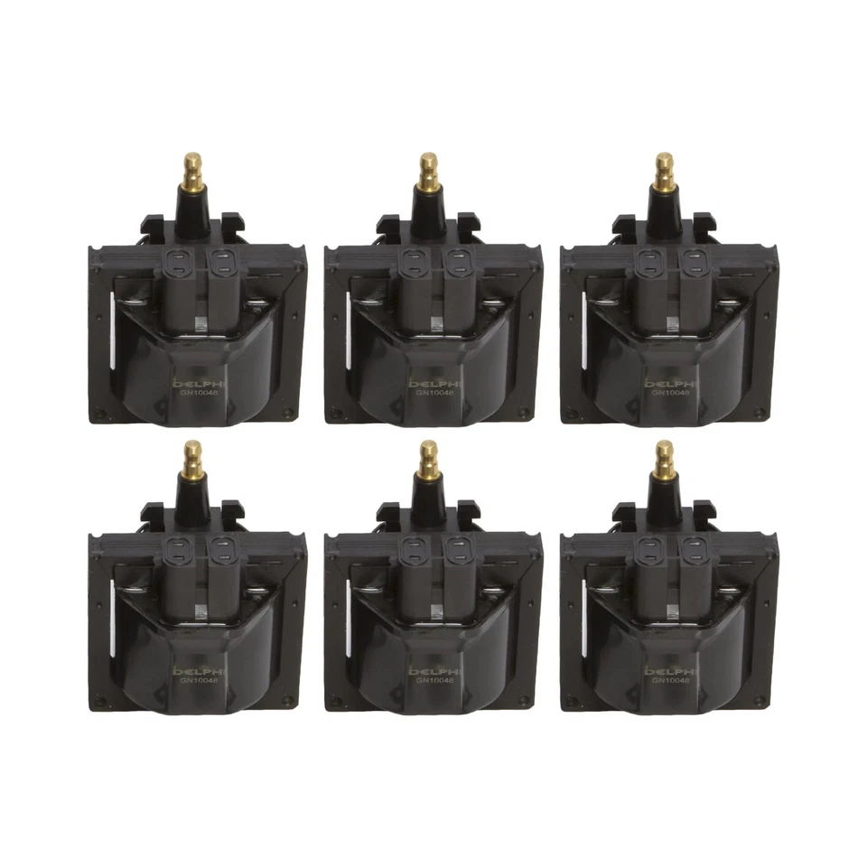 Set of 6 OES Delphi GN10048 Ignition Coil for Chevrolet, GMC, Buick - Image 1 of 1