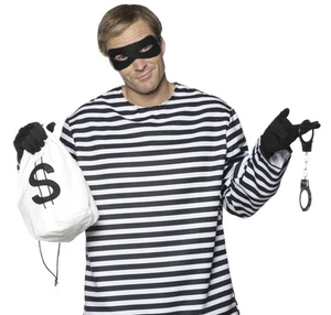 Disfraz De Ladrón De 4 Piezas Para Adultos | Talla Única - Imagen 1 de 1