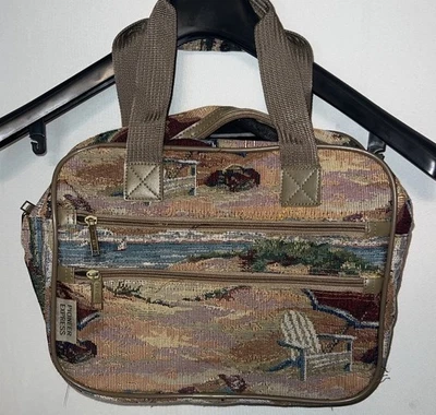 Bolsa de viaje vintage tapiz Pioneer Express para pasar la noche equipaje estampado de playa Foto 1 de 4