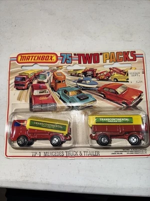 Vintage Matchbox 75 "two" packs TP-1 Mercedes Truck & Trailer - Image 1 of 4