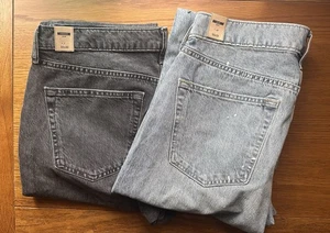 BNWT 2 x Abercrombie & Fitch Jeans 33.5W Langdon Slim 32/30 Kilby Boot 32/32 - Picture 1 of 23