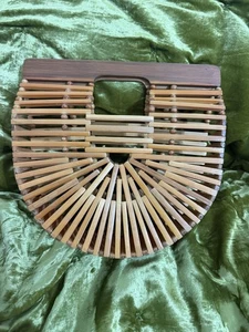 Gilkey & Co Arc Ark Handtasche Bambus wie Kult Gaia  - Bild 1 von 4