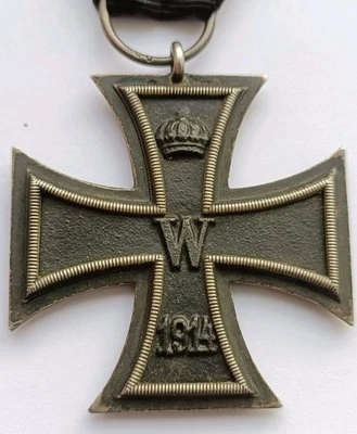 WW1 EK2 Imperial Germany Iron Cross Stamped K.A.G. Rare(?) - Image 1 of 4