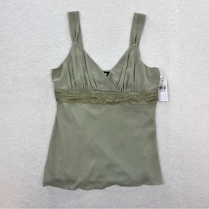 NWT Deadstock I.N. San Francisco Green Y2K Fairy Flowy Blouse Size Large - Picture 1 of 7
