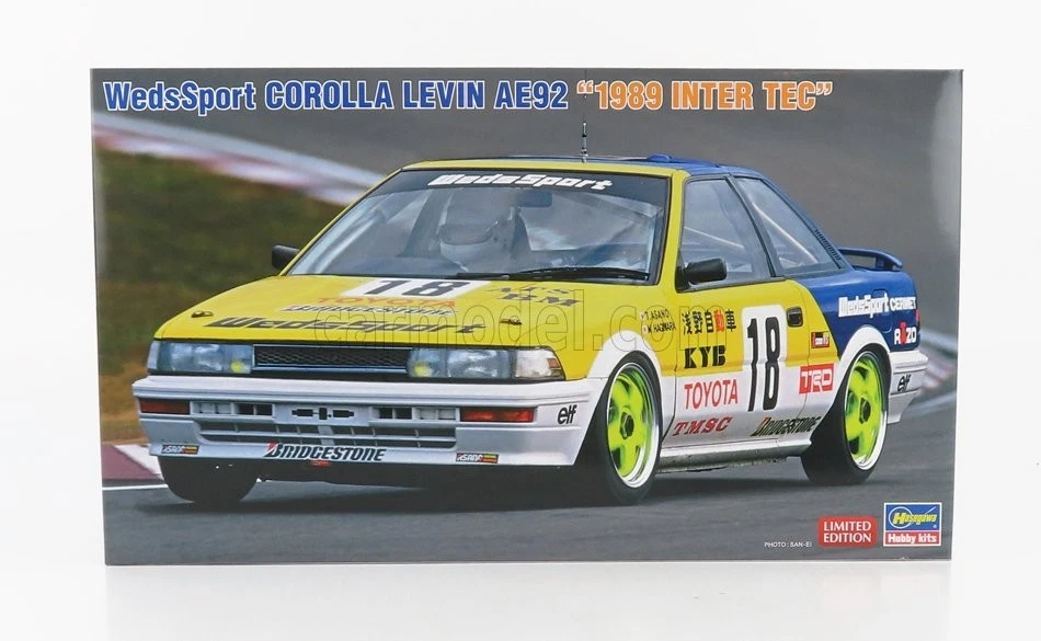 1/24 HASEGAWA - TOYOTA - COROLLA LEVIN AE92 N 18 INTER TEC 1989 T.ASANO - 20531 - Immagine 1 di 1