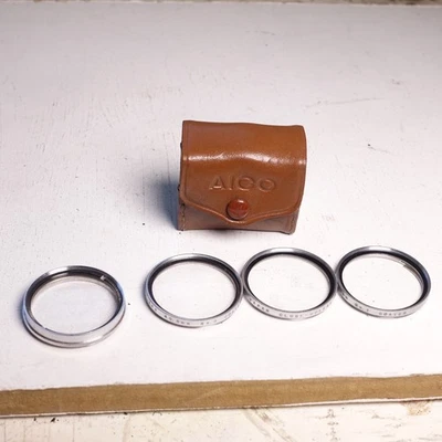 Vintage AICO 40.5mm Skylight,  NO 1, NO 2 & NO 3 Close-up  Filters, with Case - Image 1 of 3