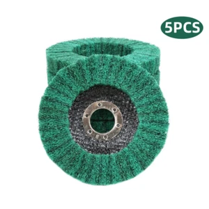 5PCS 4-1/2" Nylon Metal Cleaning Polishing Wheel Pad Flap Disc for Grinder 115mm - Picture 1 of 10