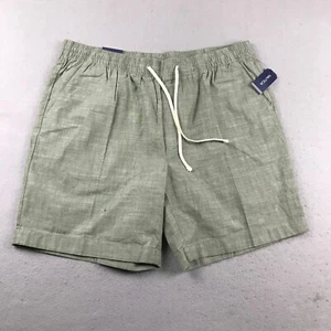 Nautica Shorts Mens XL Green Cotton Flat Front Drawstring Classic Fit Chino NWT - Picture 1 of 11
