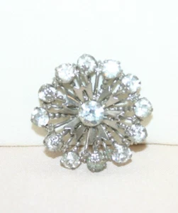 Vintage Ladies Starburst Rhinestone Brooch R-990 - Picture 1 of 5