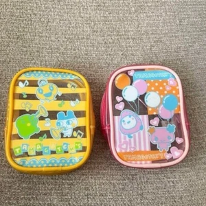 Tamagotchi 2004 Clear Pouch Set Mametchi Kuchipatchi Violetchi Strawberry - Picture 1 of 2