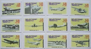 Stadspost Utrecht 2001 - 12 hoge waarden Vliegtuigen, Airplanes, postfris - Picture 1 of 1