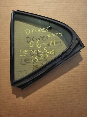 Lexus Is250 Is350 2006-2013 sedán conductor ventana izquierda cuarto ventilación vidrio Foto 1 de 2