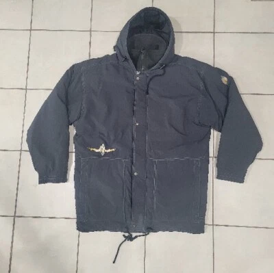 Chaqueta de Snowboard No Fear Vintage Años 90 Negra Bordada Grande Capucha Flea Foto 1 de 4